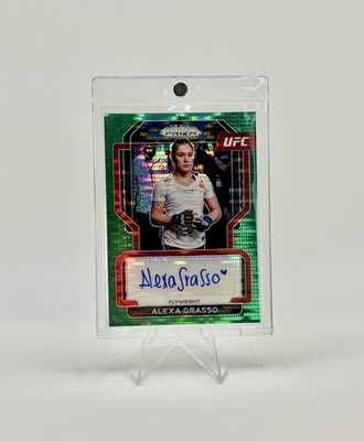 2022 Panini Prizm Alexa Grasso /25 Green Pulsar Auto #SG-AGS