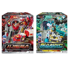 Metal Cardbot S Season2 MUSCLEHYDE + GIGANTREX Set Transformer Robot Figure 2024