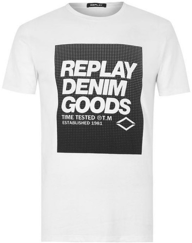 REPLAY Camiseta Para Hombre Cuello Redondo Calce Regular Totalmente Nueva Sin Etiquetas Precio de venta sugerido por el fabricante £40 - Imagen 3 de 25