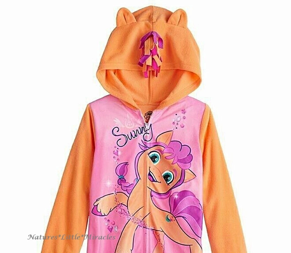 MY LITTLE PONY пижамы размер 4 6 девочек цельный костюм толстовка с капюшоном Union костюм солнечный - Изображение 2 из 2