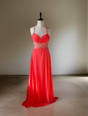Glamorous, Orange Full Length, ballgown  Prom dress 12