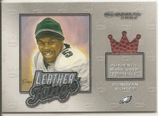 Donovan McNabb - Donruss 2002 - Leather Kings - game football card - #155/250