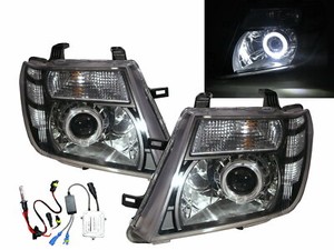 PATHFINDER R51 MK3 09-15 Guide LED Angel-Eye HID Headlight Black for