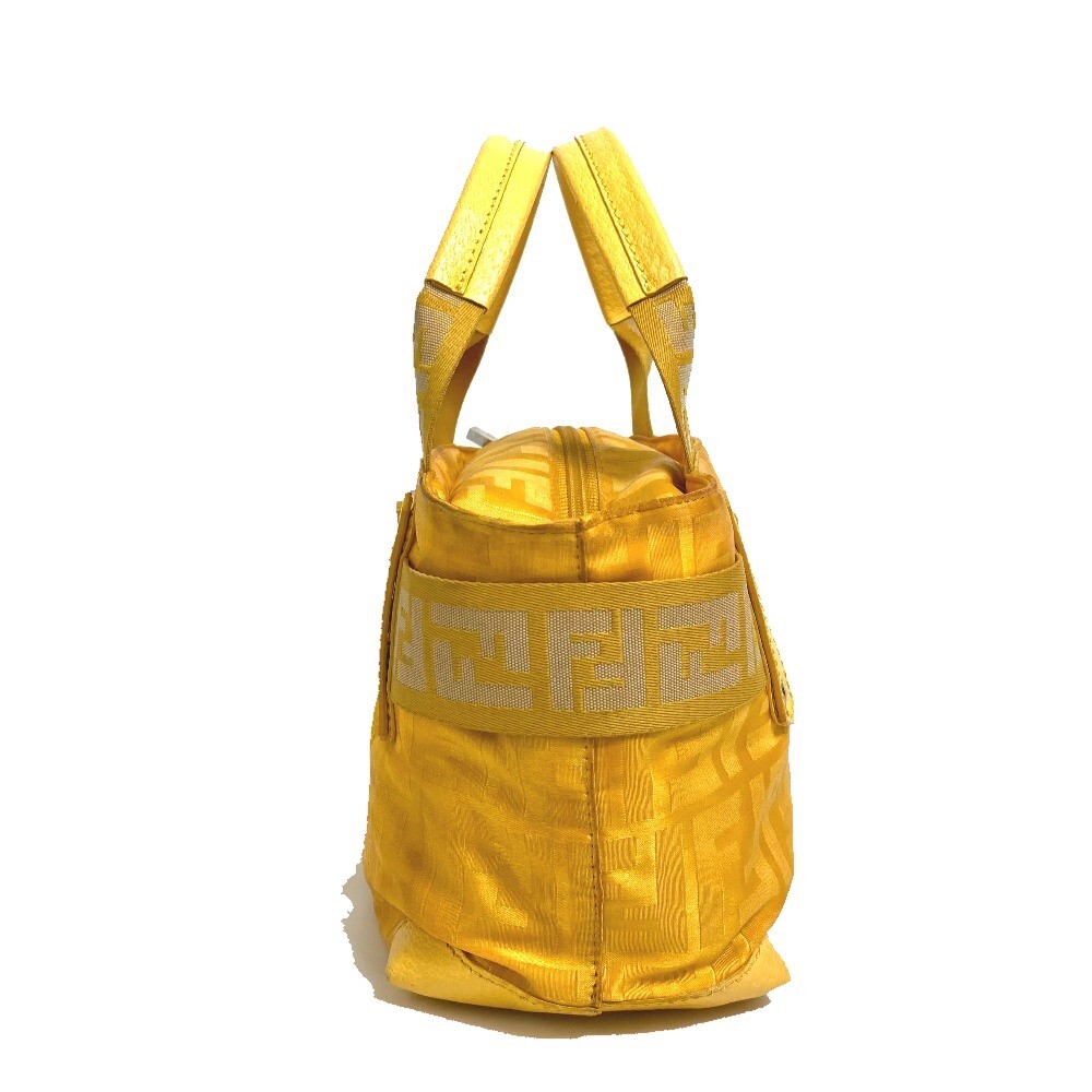 FENDI 8BH142 FF Zucca bag Hand Bag Nylon yellow | eBay
