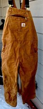 Vintage Carhartt Double Knee Overall 102776-211 Size 38x30 Minor Flaws stain