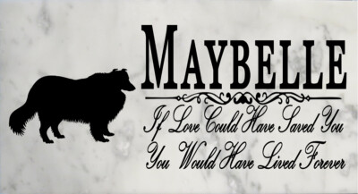 Customized If Love Could Save You Dog Memorial Outdoor Stone Select Your Breed 
