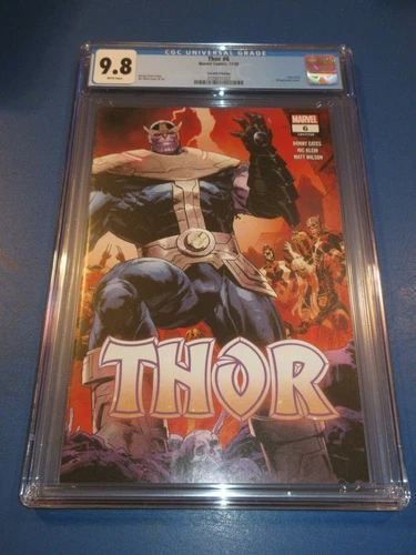 Thor #6 2nd print Thanos Variant Hot Key Infinity Hammer CGC 9.8 NM/M Gem Wow 