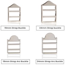 19/24mm Sliver Brass Buckle Leather Bag Strap Adjustable Belt Craft Backpacks