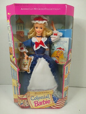 Vintage Colonial Barbie Doll Special Edition American Stories 1994 Mattel  #12578