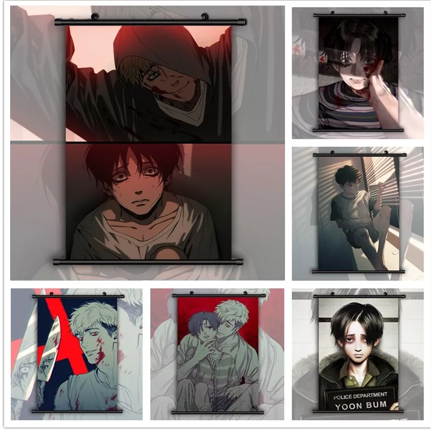 Killing Stalking Oh Sangwoo Yoon Bum Print Wall Art Poster Scroll