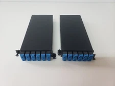 LOT of 2 - Corning FB-MC-SM-10N10120U Fiber Optic Cassette 24 Fiber Splice