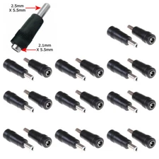 20x DC Laptop Power Connector 5.5mmx2.1mm Female to 5.5mmx2.5mm Male Adapter