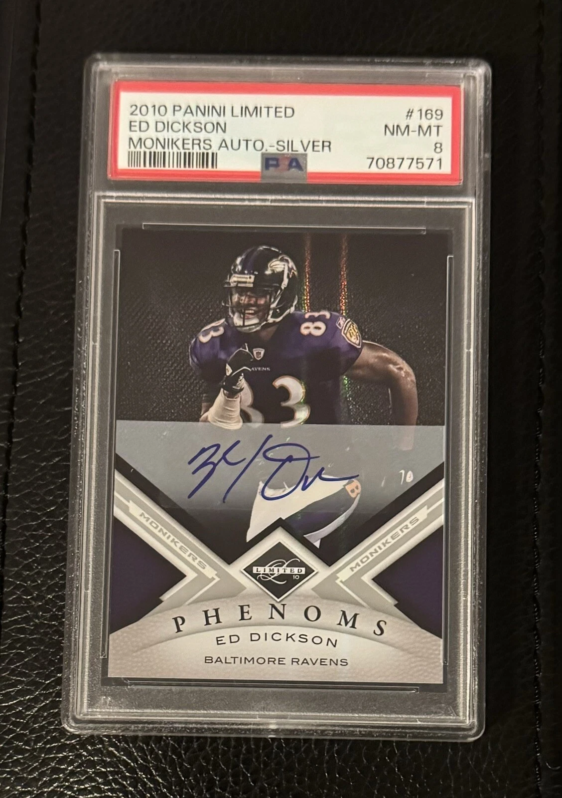 Ed Dickson Panini Limited #169 Monikers Autograph-Silver