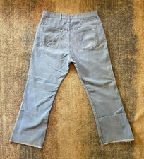Vintage 70's Levi's 517 Baby Blue Corduroy Pants Size 34 Talon Zipper 1970's