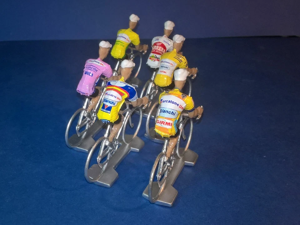 Lot de 6 cyclistes Marco Pantani - Echelle 1/32 - Cycling figure - Photo 1/1