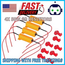 4PCS Load Resistor 50W 6RJ 6ohm LED Decoder FIX Hyper Flash Turn Signal Blinker