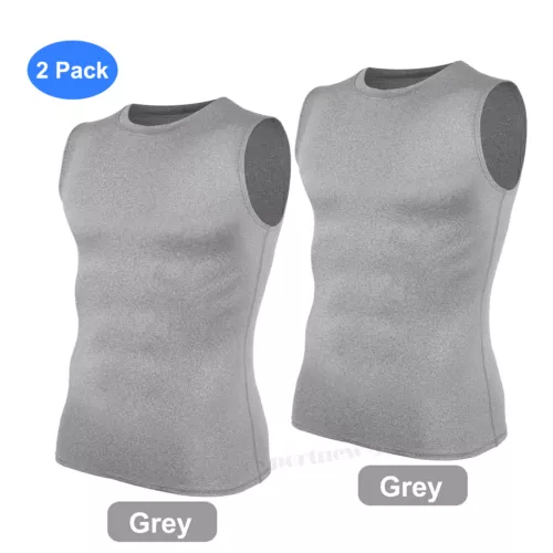 Gilet dimagranti uomo sport abbigliamento attivo top shapewear camicia compressione body shaper - Foto 23 di 36