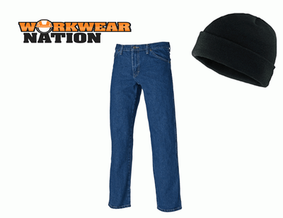 dickies stonewashed work jeans