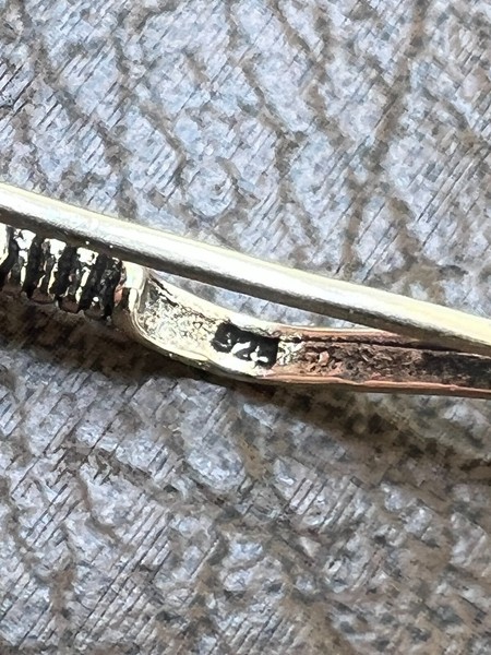 Alternate view of Real 925 Silver 14k Gold Plated Bow Arrow Cupid Pendant Necklace Charm