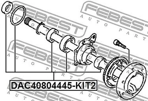 FEBEST DAC40804445-KIT2 Radlager Kit Für Mitsubishi, Mitsubishi (BJC) - Bild 2 von 4