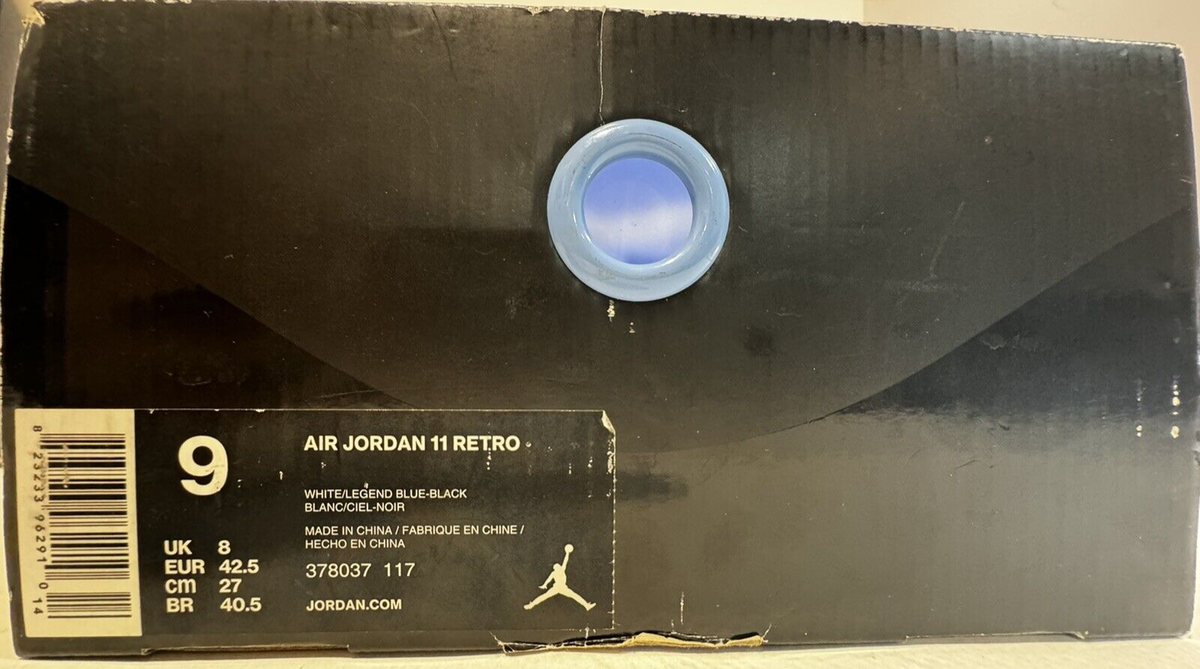Size 9 - Jordan 11 Retro High Legend Blue 823233962910| eBay