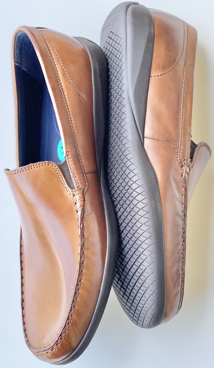 ?2xHP?Cole Haan Cedric Two Gore British Tan Brown Leather Loafers 10.5 Cole Haan Cedric Two Gore British Tan Brown Leather Loafers  main image 3