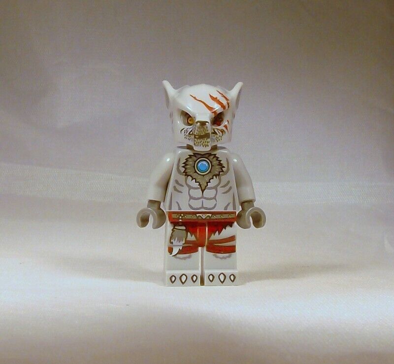 LEGO Legends of Chima Winzar Wolf Tribe Minifigure 70013 Grey Scar Face Genuine