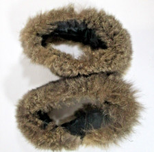 Fur Cuffs for Crafts or Clothing Vintage 4 inches wide