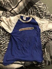 Vintage Ringed Baseball Style Nike Shirt Large Made In USA