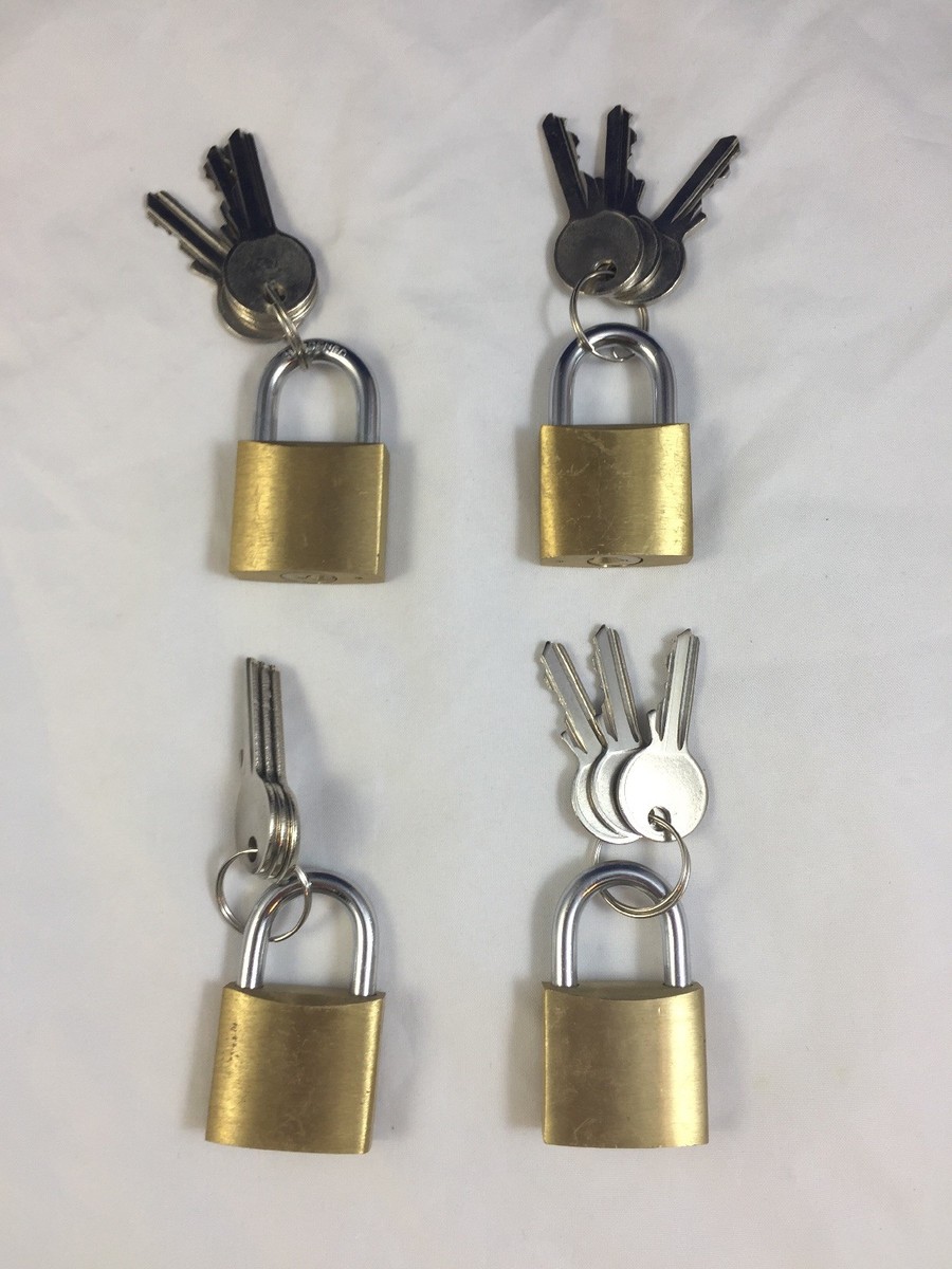 Simple Lock Small Small Padlocks Yevison Small Brass Padlocks - 3 Pack 20mm Mini Box ...
