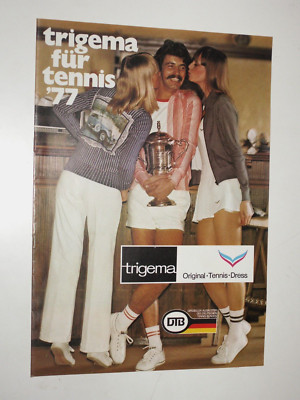 Vintage Trigema Tennis-Bekleidung 1977 Prospekt