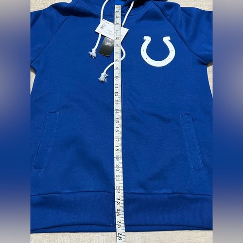 Indianapolis Colts NFL team apparel men's zip up Hoodie blue size small FOCO - Picture 7 of 12