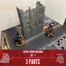Gothic Ruined Building E x1 Terrain Scenery T...