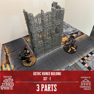 Gothic Ruinengebäude E x1 Gelände Landschaft Tabletop/Warhammer 40k