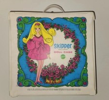 Vintage 1969 Mattel Skipper Barbie Little Sister Doll Carry Case No. 4966