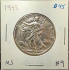 Gorgeous 1945 Liberty Walking Half Dollar