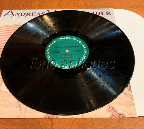 RARE ANDREAS VOLLENWEINDER - PACE VERDE- 12" 45RPM EXTENDED PLAY SINGLE. vg+ - Imagen 8 de 8