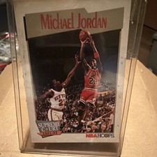 1991-92 NBA Hoops Supreme Court Insert - Michael Jordan #455 Bulls Card