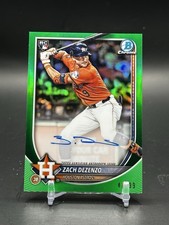 2025 Bowman Chrome - Rookie Autographs Zach Dezenzo #CRA-ZD Green Refractor /99