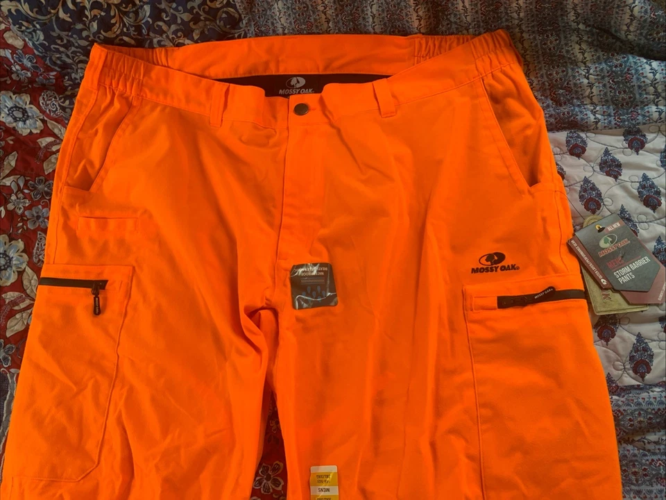 Mossy Oak Men's Orange Storm Barrier Scent Control Hunting Fleece Pants Sz 3XL* - Image 2 of 4