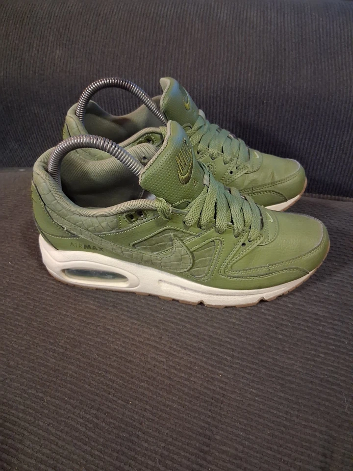 耐克女式 Air Max Command PRM "Palm Green" Croc Skin 鞋码 7 #718896-300 — 第 3/4 张图片