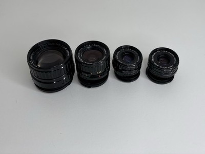 4 Objektive Pentax-110 24mm 1:2.8 /50mm/18mmObjektiv Lens für Pentax Auto 110