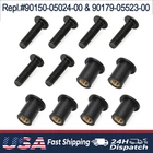 12x Windshield Screws & Nuts For YAMAHA Snowmobile 90150-05024-00 90179-05523-00