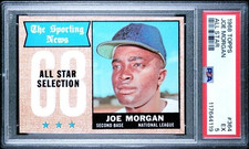 1968 Topps The Sporting News All-Stars #364 Joe Morgan Puzzle Back HOF EX PSA 5