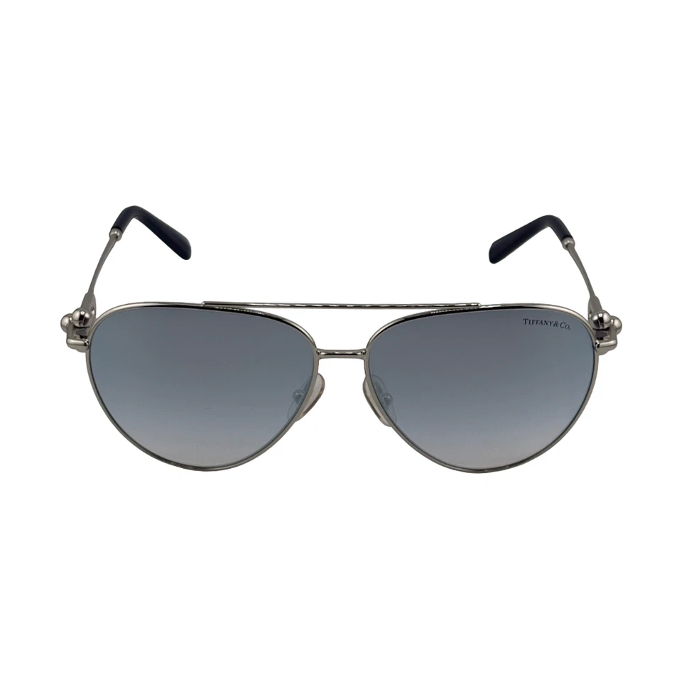 TIFFANY & CO. TF3092 Silver Aviator Women's Sunglasses 59mm 13mm 140mm - 6175/V6 - Image 2 of 4