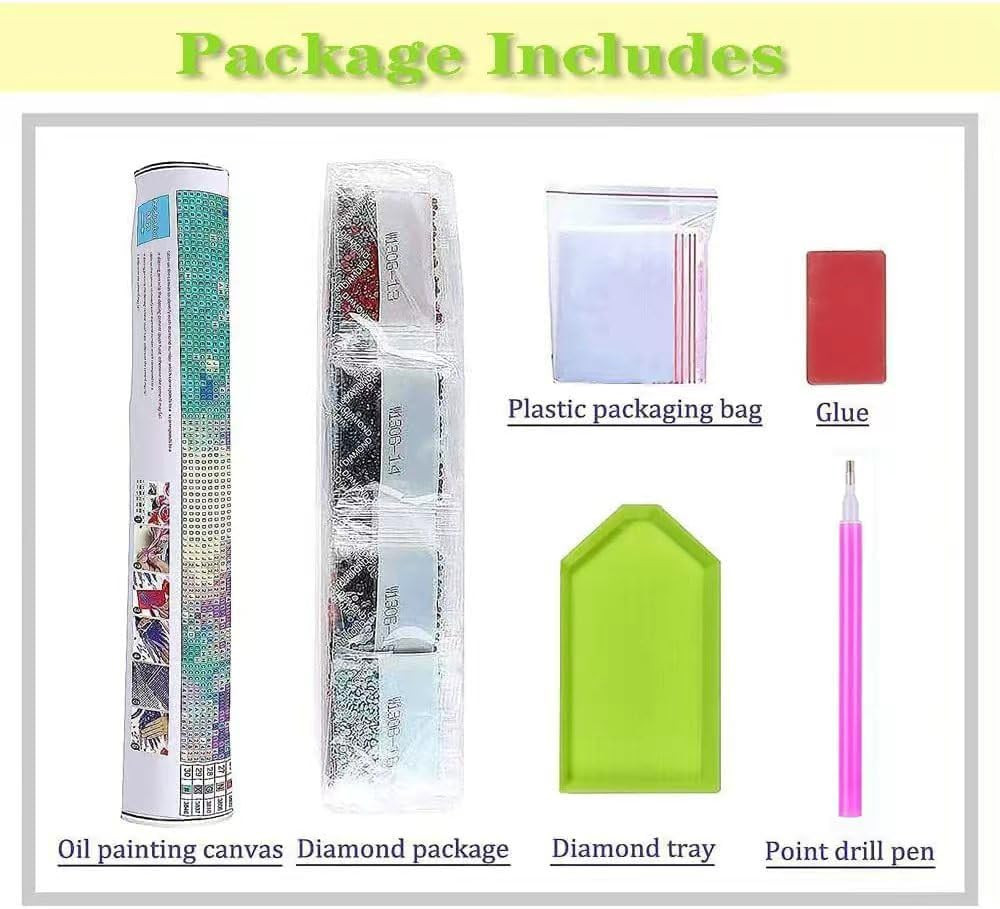 Christmas Diamond Art Kits for Adults - Cardinal Birds Diamond Painting Kits for