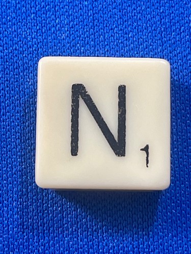 Kunststoff SCRABBLE Fliesen Elfenbein Schwarz Buchstaben als Ersatz, Basteln Alphabete Spielen - Bild 16 von 29