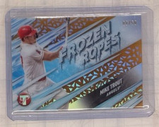 MIKE TROUT 2024 TOPPS PRISTINE FROZEN ROPES GOLD REFRACTOR /50 Q4147