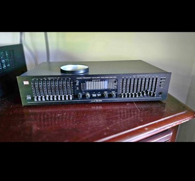 BSR EQ-3000 10-Band Stereo Frequency Graphic Equalizer Spectrum Analyzer Works A