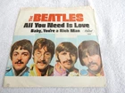 ROCK / POP  THE  BEATLES "ALL YOU NEED IS LOVE "7" 45 RPM  RECORD &SLEEVE